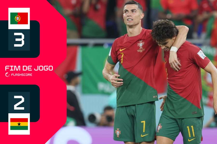 Cristiano Ronaldo faz história e Portugal vence Gana com segundo tempo recheado de gols