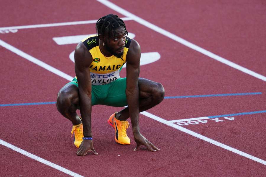 Jamaican Christopher Taylor at the 2022 World Championships