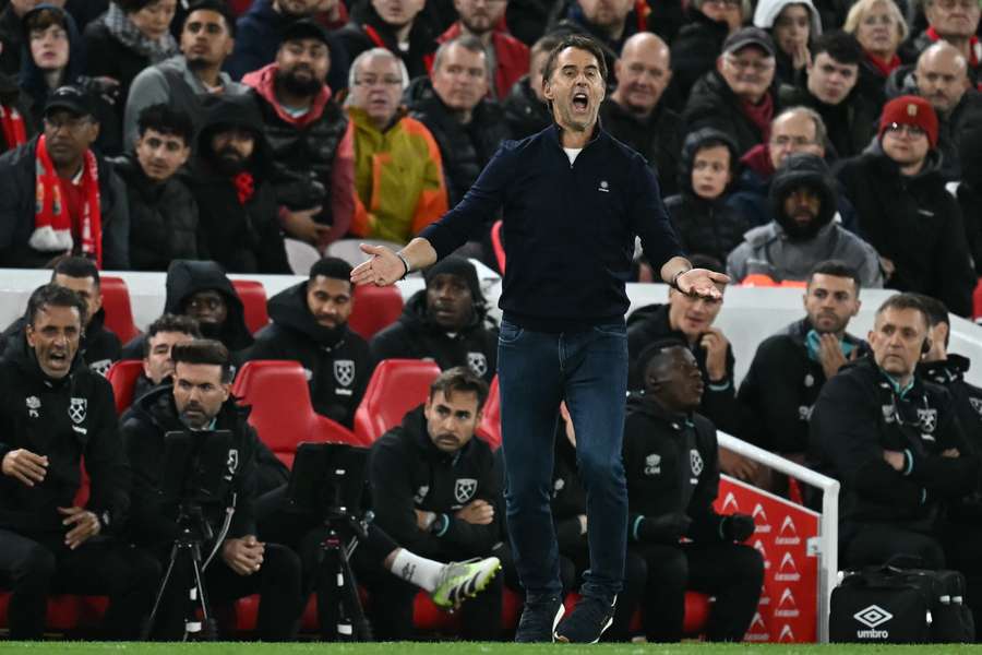 Lopetegui picked up an injury in the dugout against Liverpool