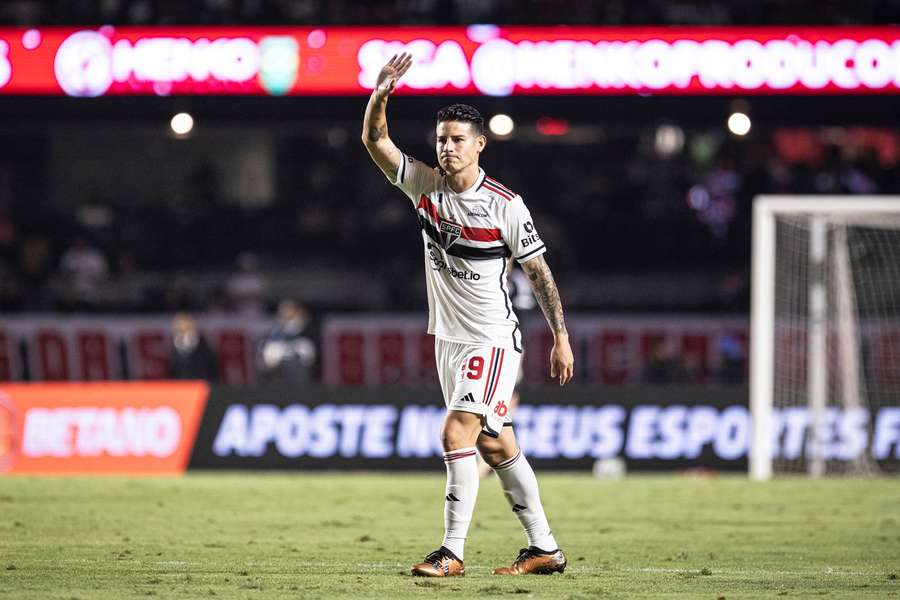 James Rodríguez trägt jetzt die Nummer 55 bei Sao Paulo