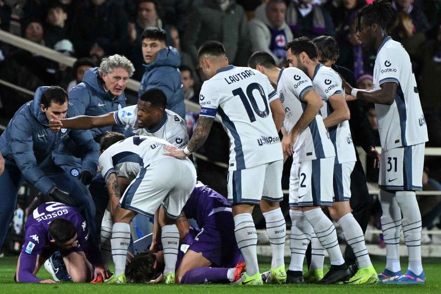 Compañeros y rivales preocupados por la situación de Bove