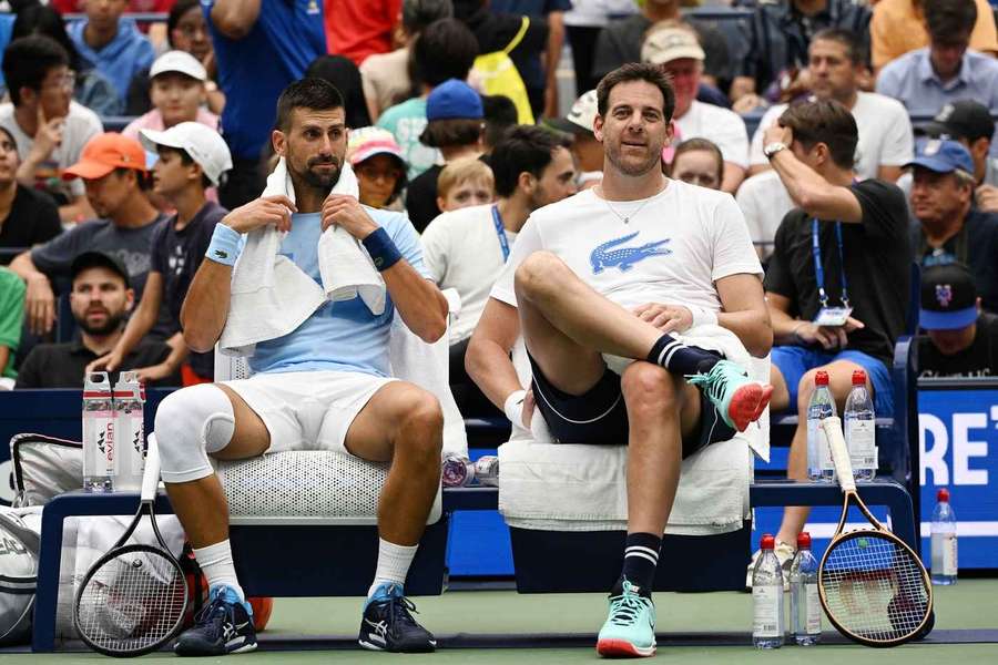 Del Potro y Djokovic, juntos por última vez