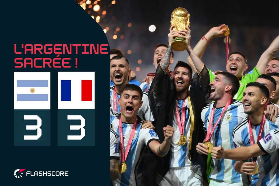 La joie des Argentins, champions du monde ! 
