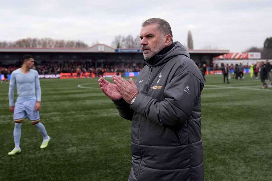 Tottenham manager Postecoglou blasts back at Tamworth fans