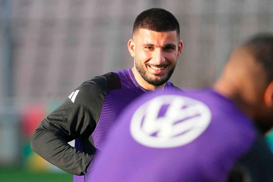 Deniz Undav im Training mit der deutschen Nationalmannschaft.