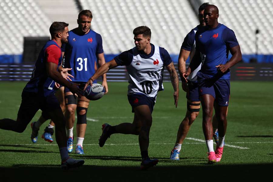La selección de Francia durante un entrenamiento