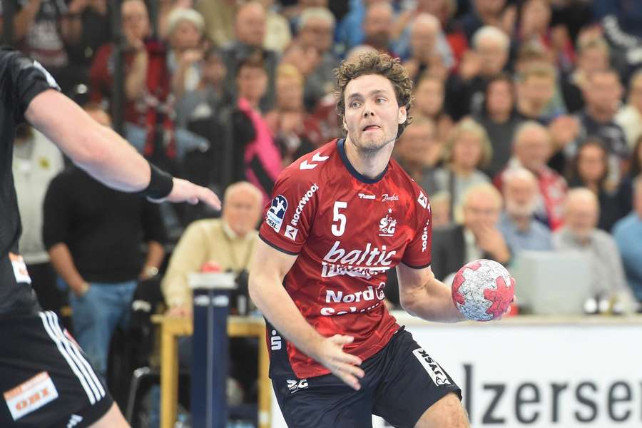 Niclas Kirkelokke in action for Flensburg-Handewitt Niclas Kirkelokke in action for Flensburg-Handewitt