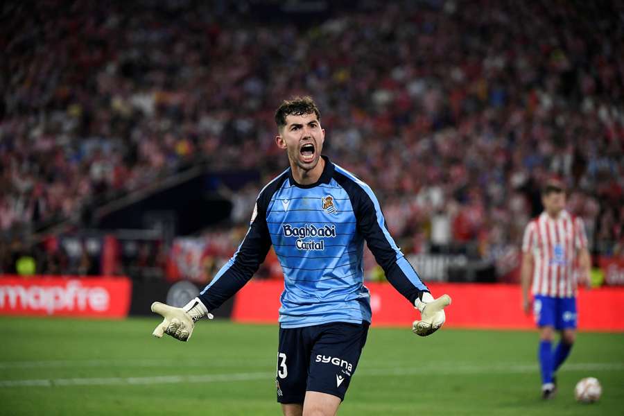 Brankář Unai Marrero pomohl Realu Sociedad v penaltovém rozstřelu k triumfu v Copa del Rey.