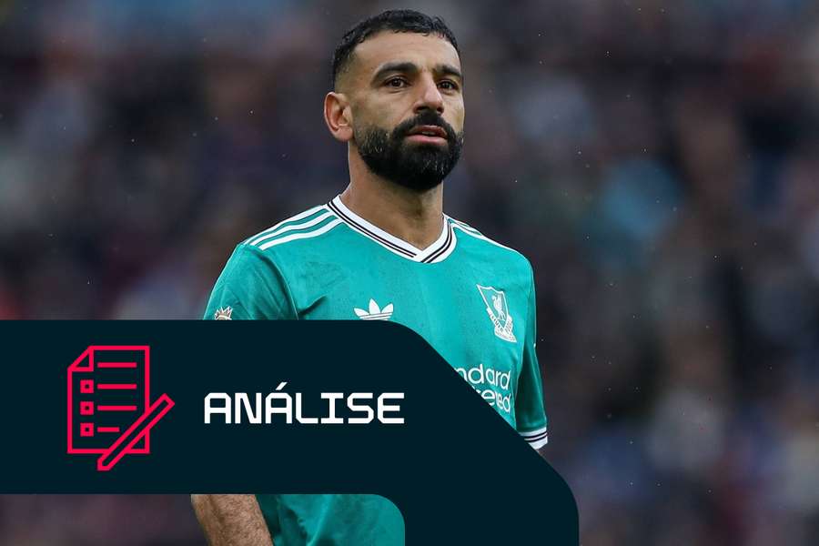 Mo Salah do Liverpool durante o jogo frente ao Burnley