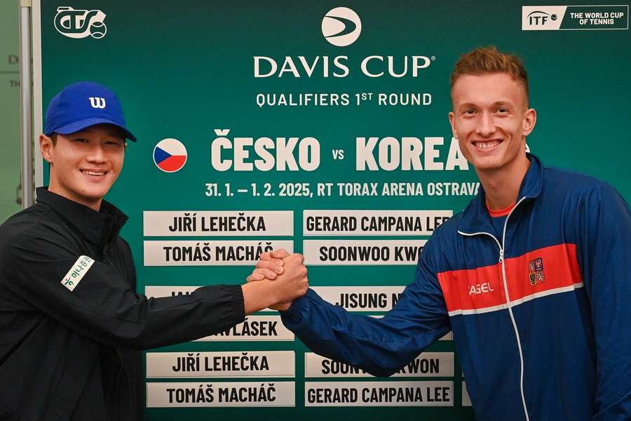Jiří Lehečka a Kwon Sun-u se utkají v sobotu.