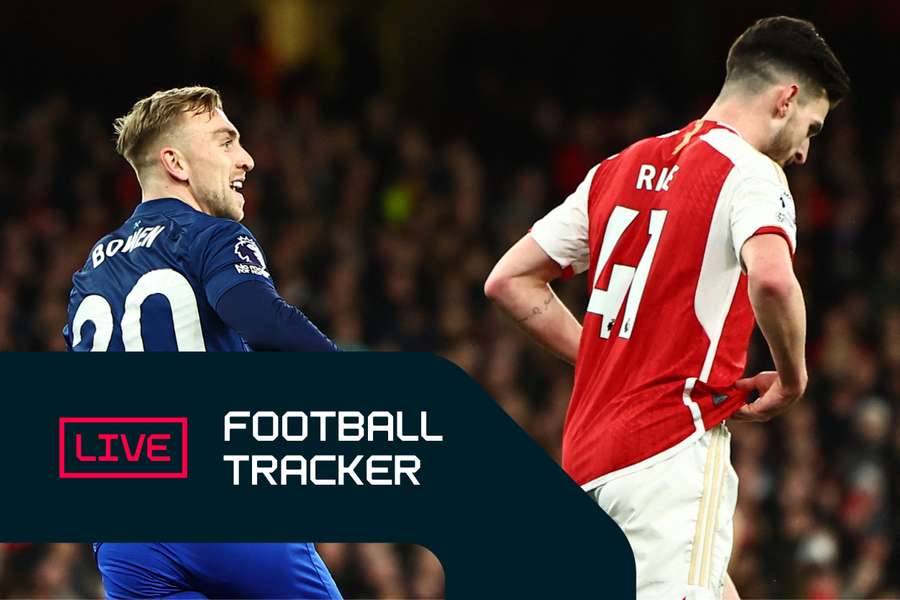 Football Tracker: Arsenal beaten by West Ham as Brighton stun Spurs ...