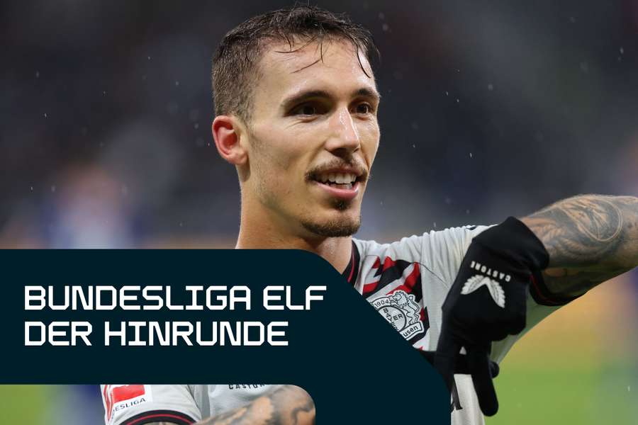 Bundesliga Top XI der Hinrunde: Alejandro Grimaldo ragt mit sieben Berufungen aus der Elf der Hinrunde heraus.