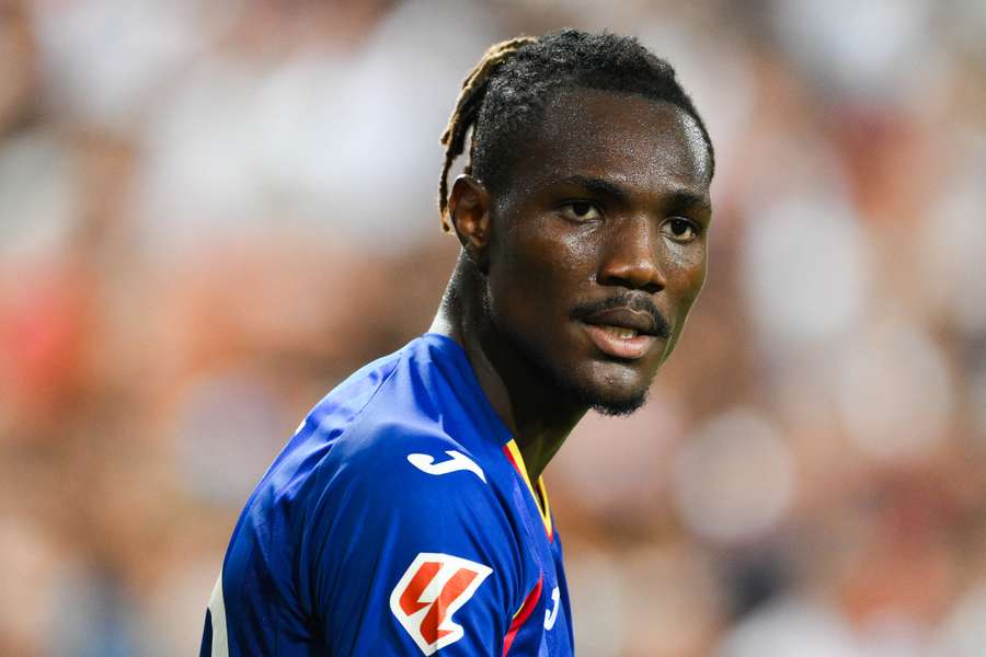 Christantus Uche, en un partido con el Getafe