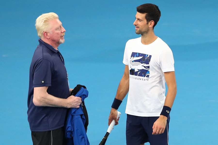 Boris Becker foi treinador de Novak Djokovic durante três anos
