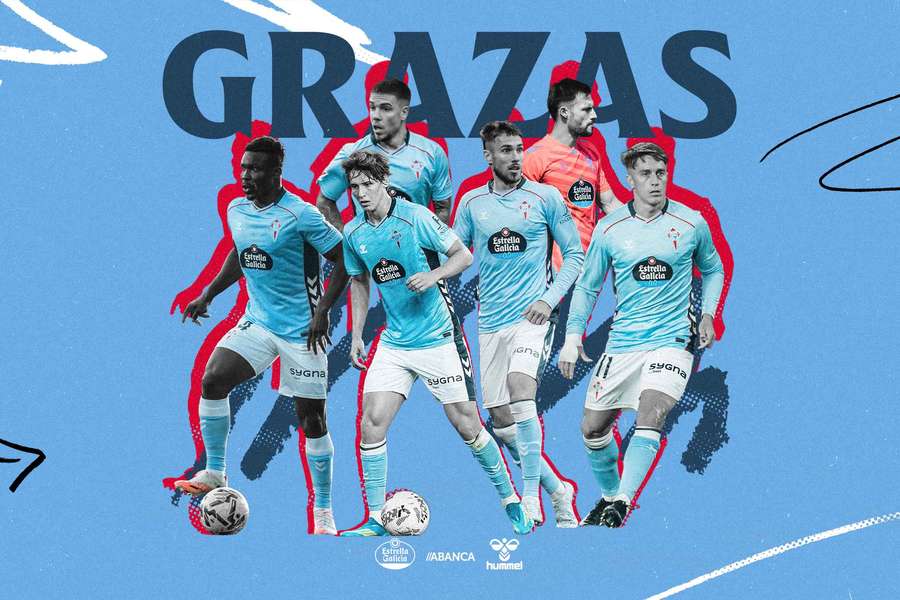 El celta dice adiós a seis de sus futbolistas