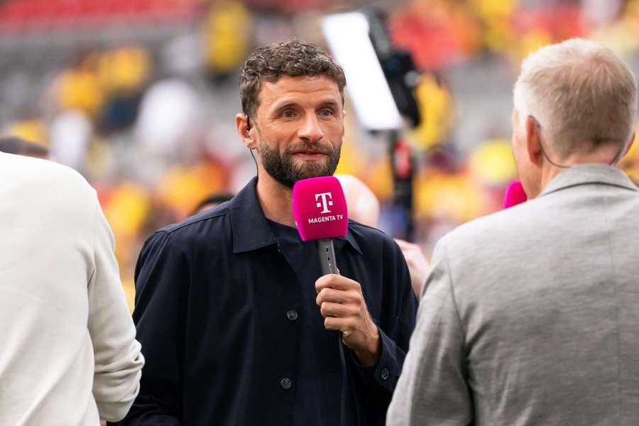 Müller in seiner Rolle als Experte für MagentaTV Müller in seiner Rolle als Experte für MagentaTV