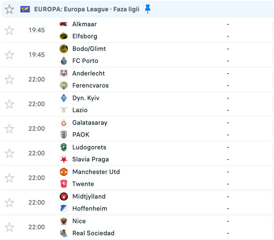 Program Europa League