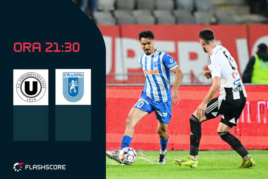 LIVE Superliga 21:30 ”U” Cluj - Universitatea Craiovaâ