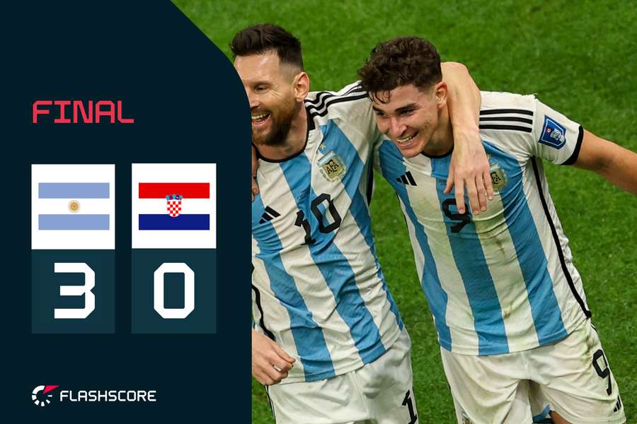 FINAL Julián Álvarez firma el doblete y con Messi lleva a Argentina a la final