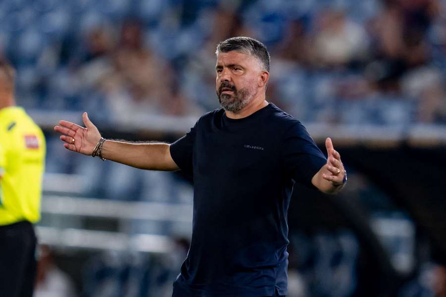 Gennaro Gattuso, allenatore della Lazio, durante il match di Coppa Italia contro il Mantova Gennaro Gattuso, allenatore della Lazio, durante il match di Coppa Italia contro il Mantova