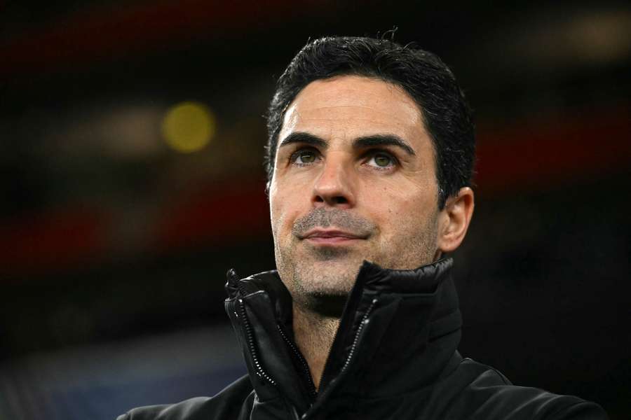 Mikel Arteta în timpul victoriei lui Arsenal în Liga Campionilor cu Monaco