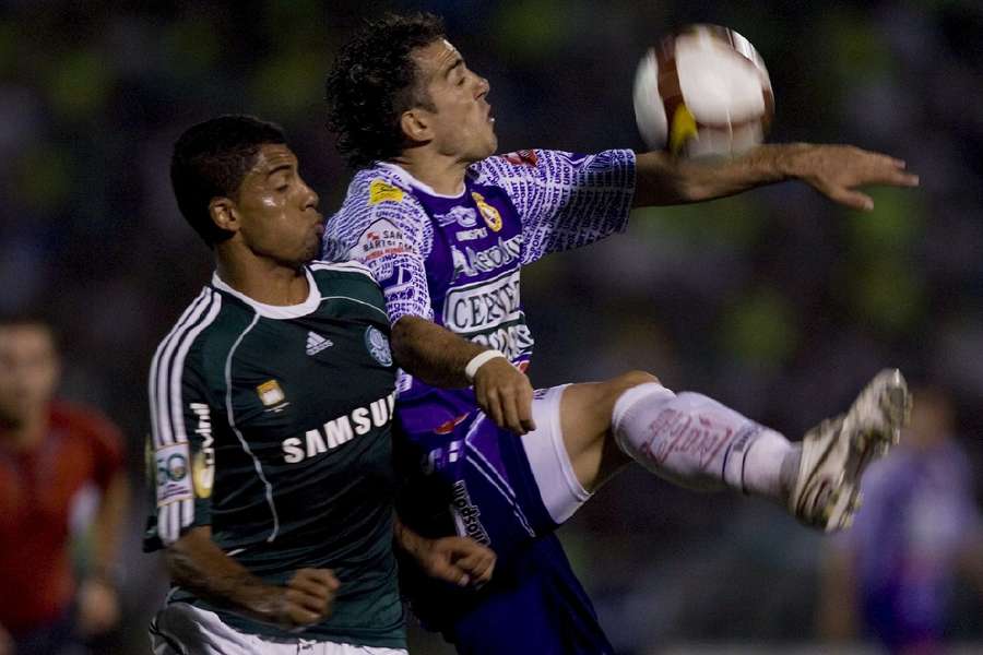 Palmeiras com o patrocínio da Samsung em jogo pela Copa Libertadores de 2009