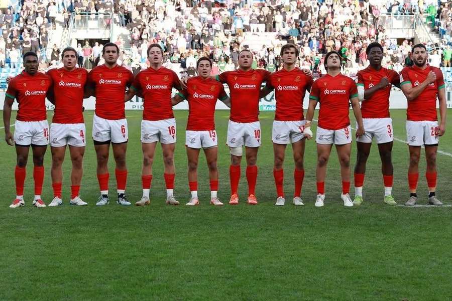 Imagem de arquivo da seleção portuguesa de râguebi Imagem de arquivo da seleção portuguesa de râguebi