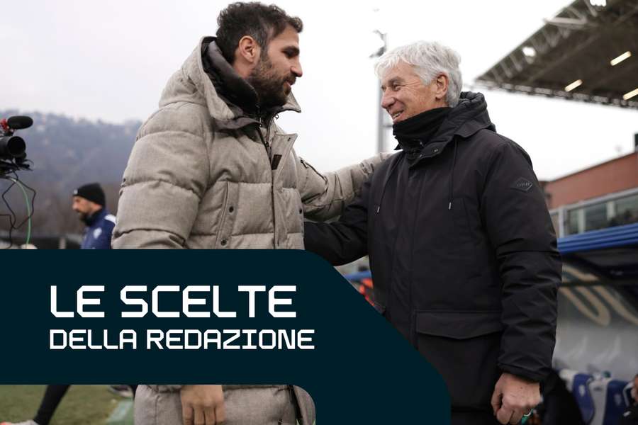 Cesc Fàbregas e Gian Piero Gasperini Cesc Fàbregas e Gian Piero Gasperini