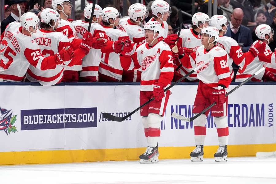 The Detroit Red Wings came out on top in their NHL clash on Wednesday in Calgary. The Detroit Red Wings came out on top in their NHL clash on Wednesday in Calgary.