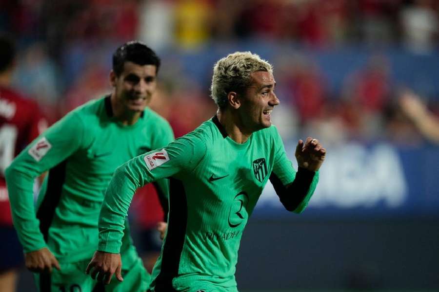 Griezmann fez um dos gols da vitória do Atlético de Madrid