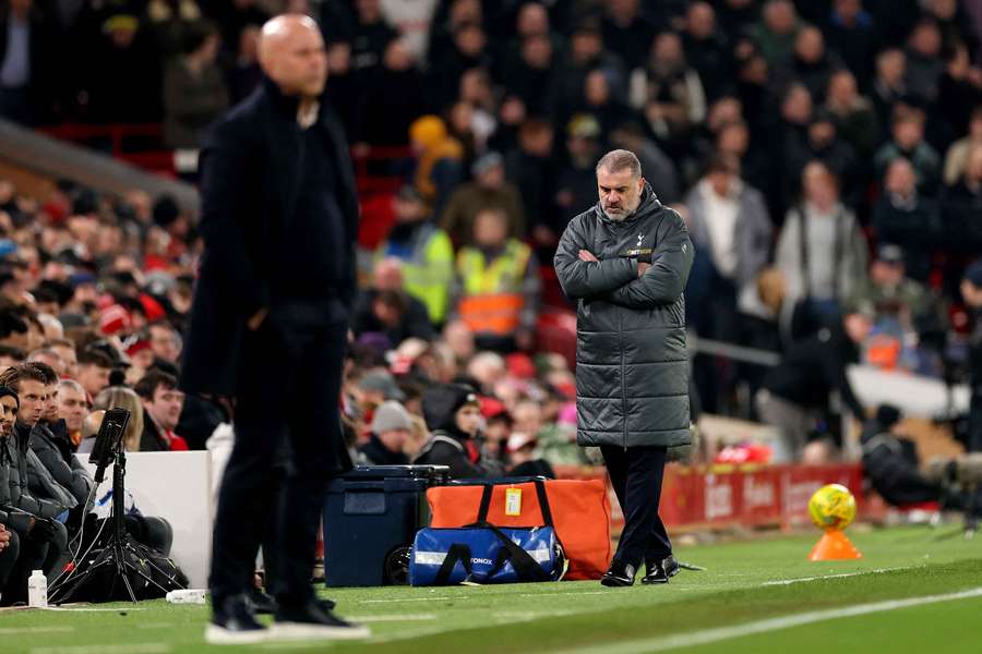 Postecoglou says Liverpool were 'too good' for Tottenham