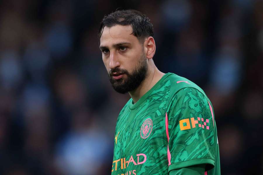 Gianluigi Donnarumma avec Manchester City le 19 mai. Gianluigi Donnarumma avec Manchester City le 19 mai.