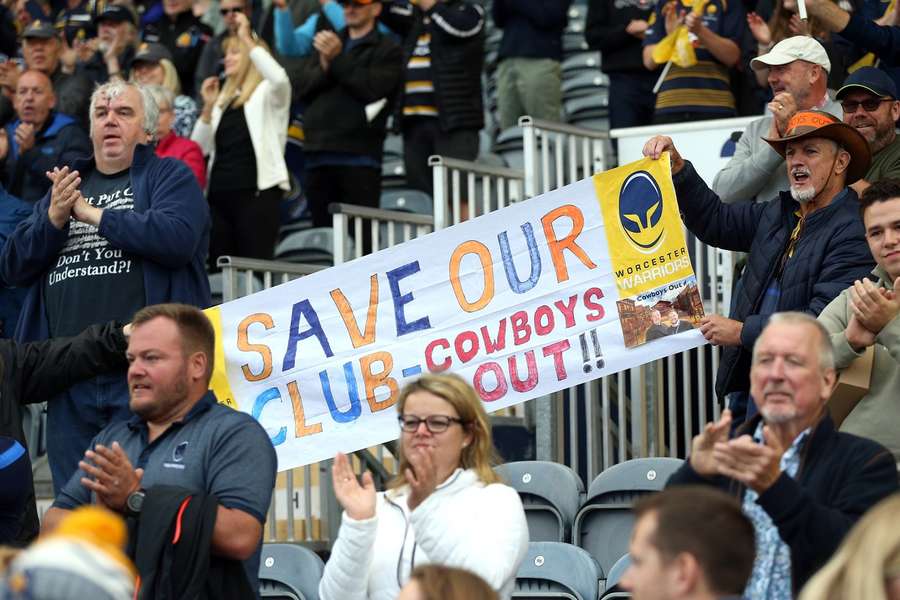 Sections of Worcester fans have been unhappy with how the club has been managed