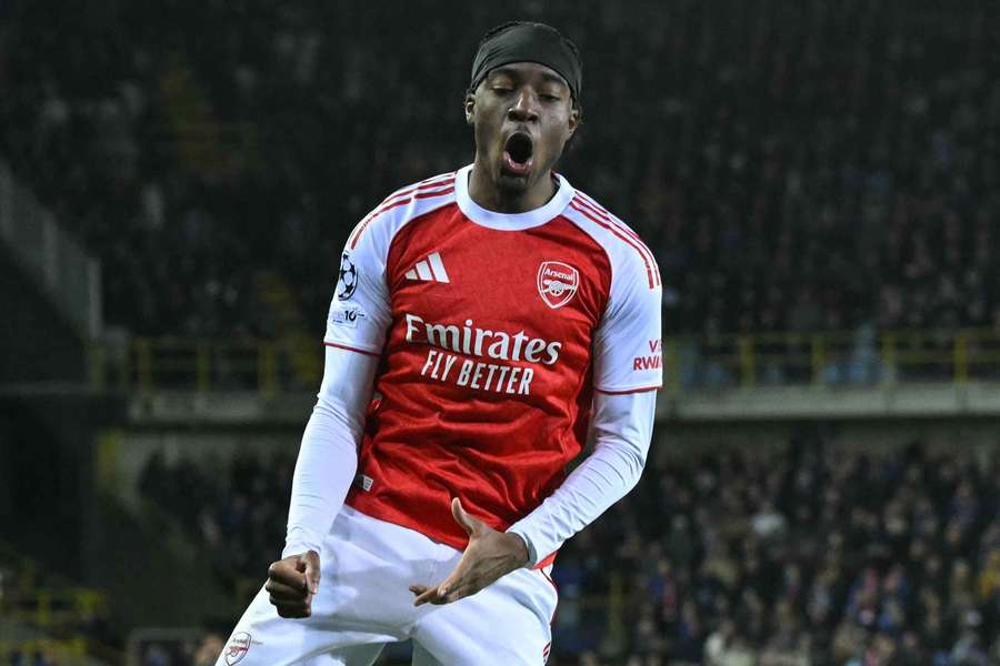 Madueke fez dois gols em Club Brugge 0x3 Arsenal Madueke fez dois gols em Club Brugge 0x3 Arsenal