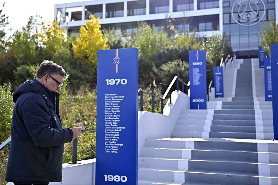 L'ex-Parisien François Brisson au Campus PSG. L'ex-Parisien François Brisson au Campus PSG.