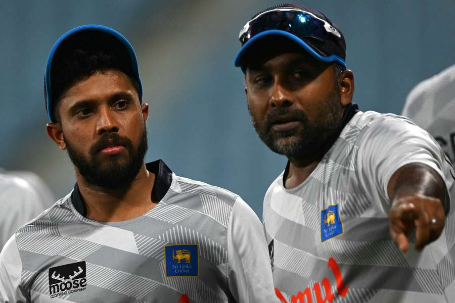Jayawardene in training Jayawardene in training