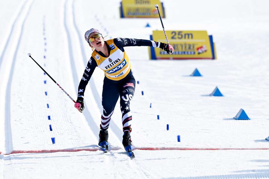 Jessie Diggins le 8 mars.