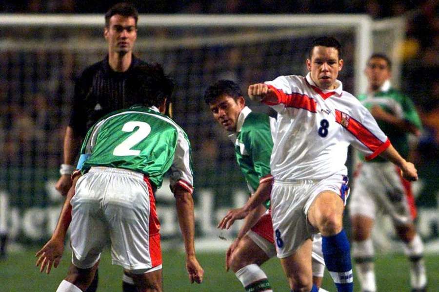 Pavel Horváth na turnaji v Hongkongu proti Mexiku.