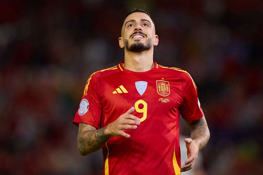Joselu, con la selección española Joselu, con la selección española