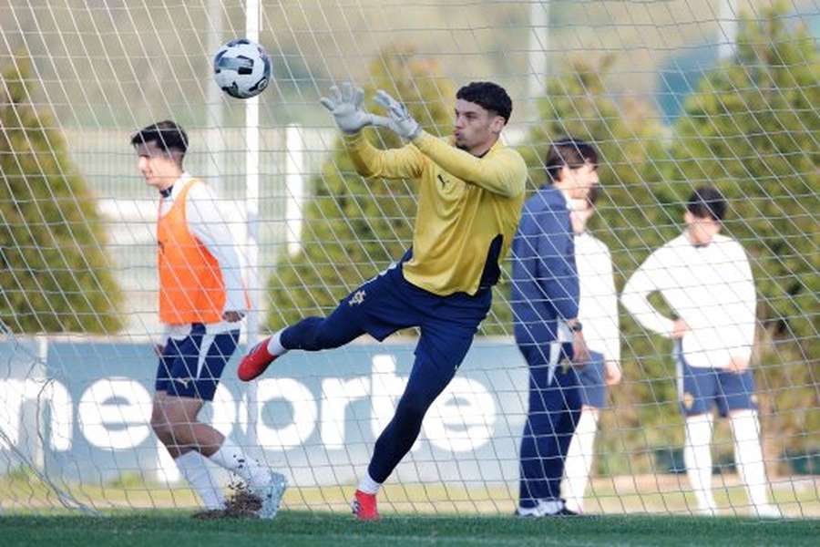 João Afonso ao serviço dos sub-21 de Portugal