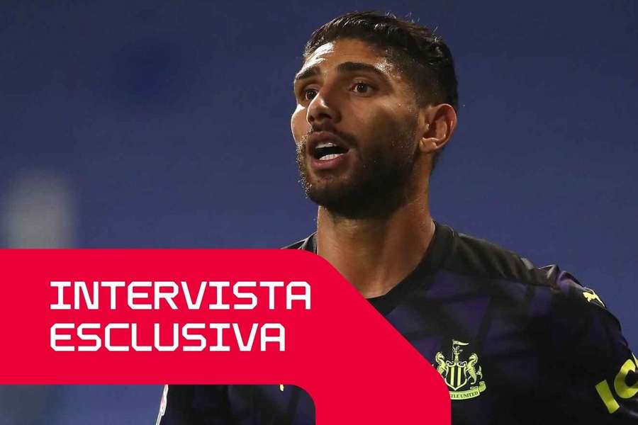 Achraf Lazaar durante la sua esperienza al Newcastle.