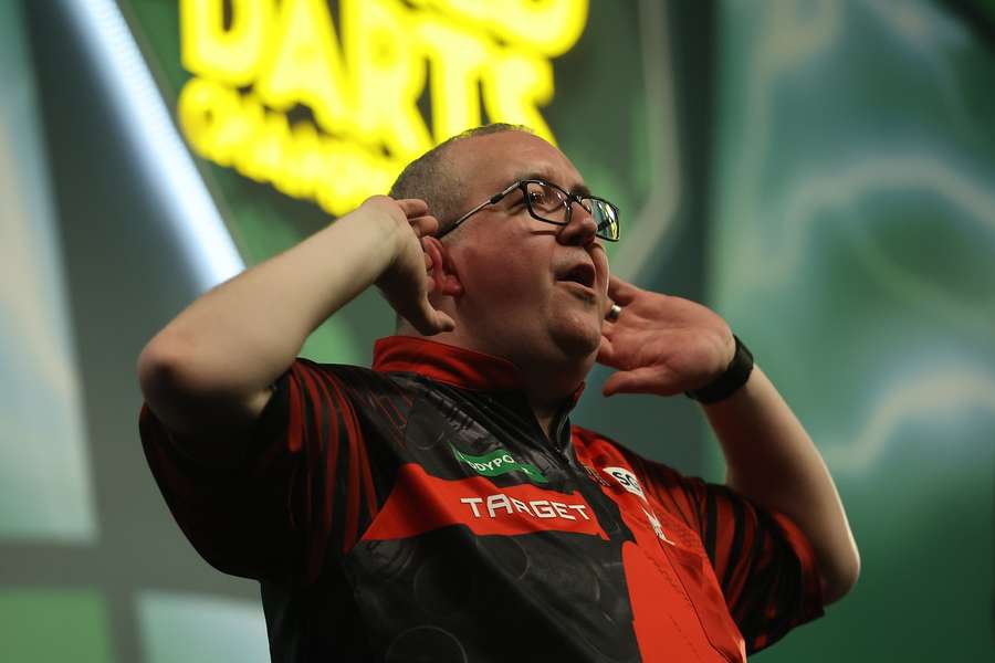 Bunting reacts to the crowd in London