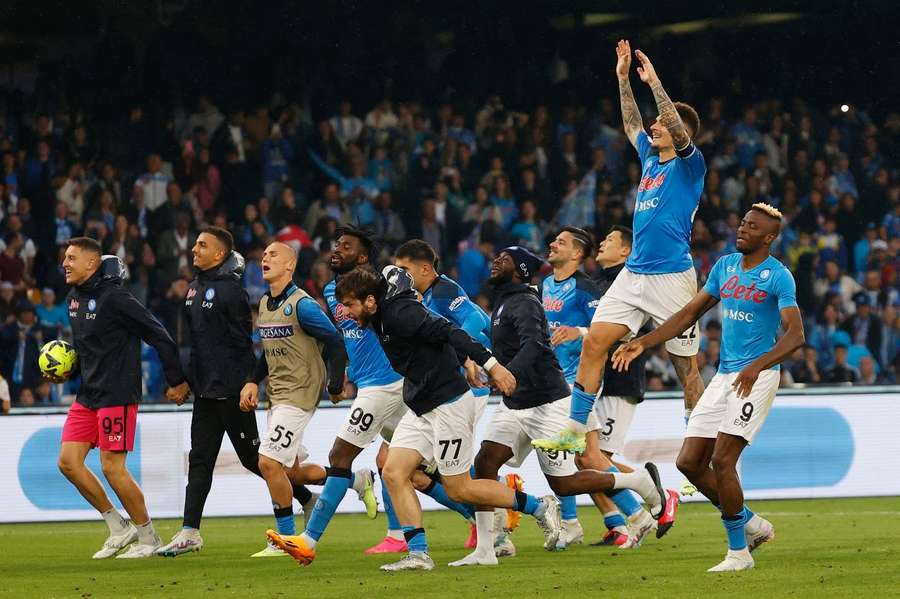 Mistrzowie Włoch, Napoli pokonali Inter 3:1. Gagliardini z czerwoną kartką