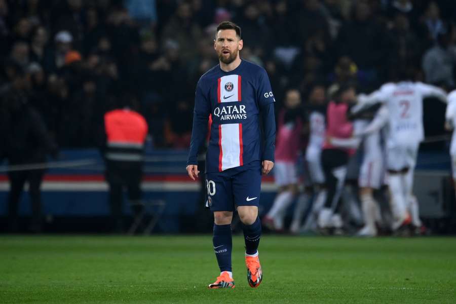 Messi lors du but lyonnais.