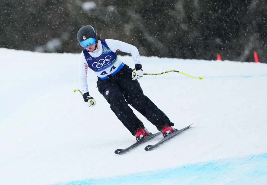 Šrobová počas tréningu.