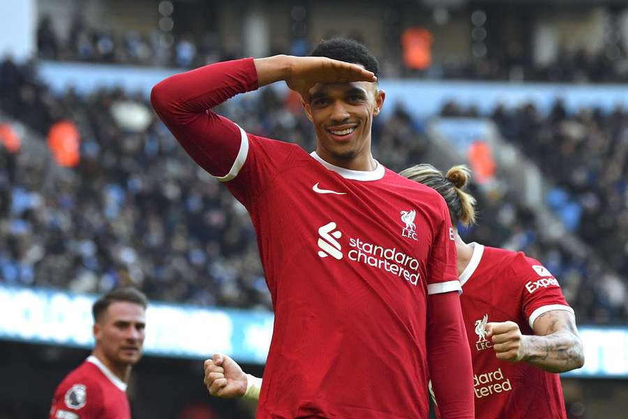 Trent scores late as Liverpool draw with Man City at the Etihad