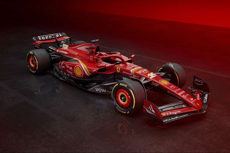 O SF-24 da Ferrari será conduzido por Charles Leclerc e Carlos Sainz
