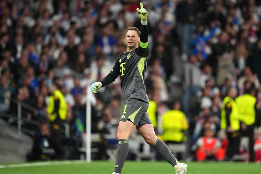 Manuel Neuer au Bernabéu la semaine dernière.