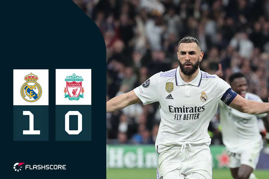 Kareem Benzema a marcat singurul gol al partidei de pe Bernabeu
