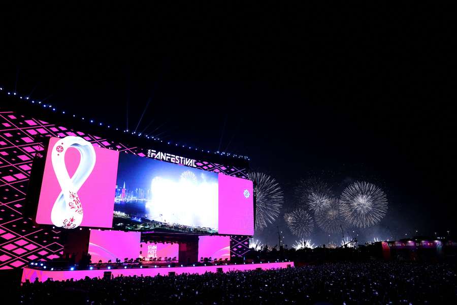 Qatar launched their fan park on Friday night